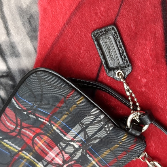 Coach tartan plaid wristlet - Picture 5 of 9